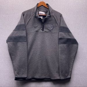 Reebok Tennessee Titans NFL Blackout Collared Quarter Zip Fleece Pullover Jacket